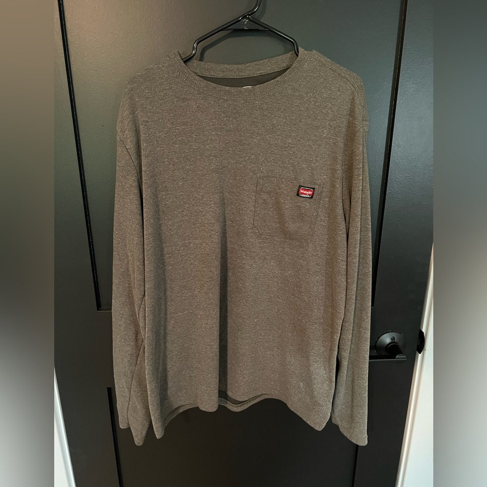 Olive Green Wrangler Workwear Long Sleeve